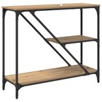 vidaXL Table console Chêne artisanal 88 5 x 30 x 75 cm