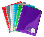 Protège-documents viquel géode polypropylène translucide a4 couleurs assorties - 30 pochettes - lot de 12