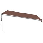 vidaXL Auvent rétractable automatique marron 400x300 cm