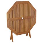 vidaXL Table pliable de jardin 90x75 cm Bois d'acacia solide