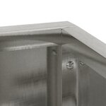 vidaXL Pot en métal Acier inoxydable Grand Durable Pot en métal