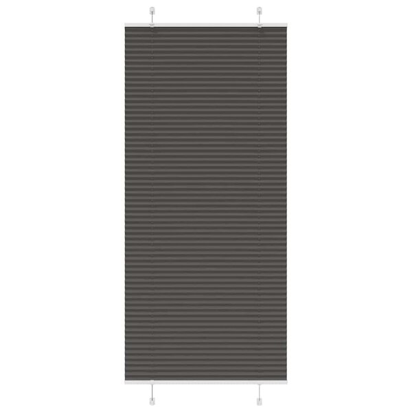 vidaXL Store plissé noir 100x200 cm largeur du tissu 99 4 cm polyester