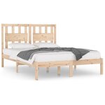 vidaXL Cadre de lit sans matelas bois massif 200x200 cm