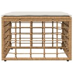 vidaXL Pouf de Jardin Naturel polyrotin