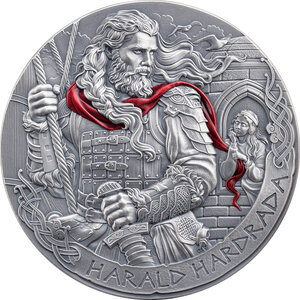 Monnaie HARALD HARDRADA Way to Valhalla 2 Oz Argent 2000 Francs Cameroon 2026 (PRÉCOMMANDE)