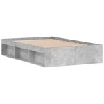 vidaXL Cadre de lit gris béton 120x200 cm