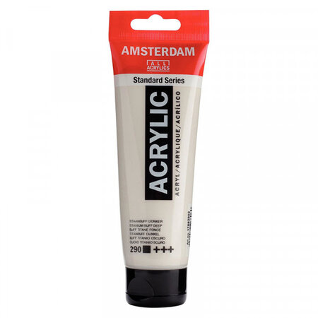 Peinture acrylique en tube - buff titane foncé - 120ml - amsterdam