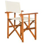 vidaXL Chaises de metteur en scène 2 Pièces Bois massif d'acacia