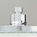 SCHÜTTE Pomme de douche avec éclairage LED GALAXIS chrome