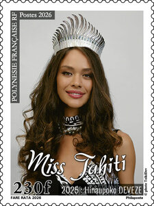 Timbre Polynésie Française - Hinaupoko Deveze