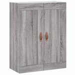 vidaXL Buffet haut Sonoma gris 69 5x34x180 cm Bois d'ingénierie