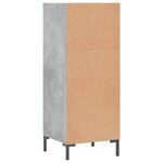 vidaXL Buffet gris béton 34 5x32 5x90 cm bois d'ingénierie