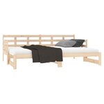 vidaXL Lit coulissant Bois de pin solide 2x(90x190) cm