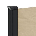 vidaXL Auvent latéral rétractable beige 140x500 cm