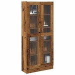vidaXL Buffet haut vieux bois 82 5x30 5x185 cm bois d'ingénierie