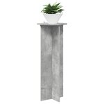 vidaXL Support de Plante 2 pièces Gris béton Ø40 x 100 cm