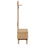 vidaXL Meuble d'entrée OTTA 50x40x160 cm bois massif de pin