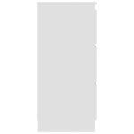 vidaXL Buffet Blanc 60x35x76 cm Bois d'ingénierie