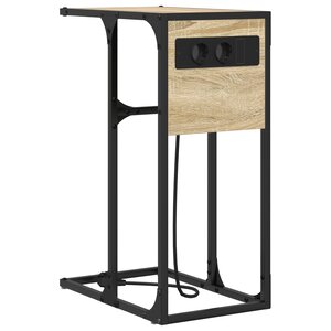 vidaXL Table de chevet Chêne sonoma 41.5 x 26 x 60.5 cm