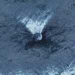 vidaXL Pouf Rond Velours 40x20 cm Bleu