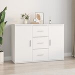 vidaXL Buffet blanc 91x29 5x65 cm bois d'ingénierie
