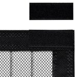 vidaXL Rideaux de porte anti-insectes 2 Pièces avec aimants noir 200x80cm