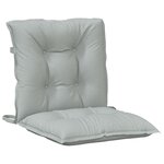 vidaXL Coussins de chaise à dossier bas lot de 4 gris clair mélangé