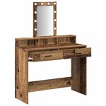 vidaXL Table de Toilette Marron 100 x 41 x 140 cm Bois d'ingénierie
