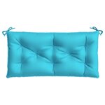 vidaXL Coussin de banc de jardin turquoise 100x50x7 cm tissu oxford