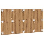 vidaXL Tête de lit chêne artisanal 160x1 5x80 cm bois d'ingénierie