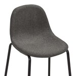 vidaXL Ensemble de bar 5 Pièces Tissu Gris foncé