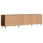 vidaXL Meuble TV chêne fumé 150x30x44 5 cm bois d'ingénierie