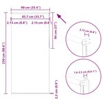 vidaXL Store enrouleur occultant café 90x230cm largeur du tissu 85 7cm