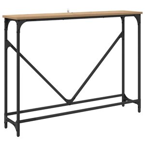 vidaXL Table console Chêne artisanal 102 x 23 x 75 cm