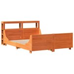 vidaXL Cadre de lit sans matelas cire marron 120x190cm bois pin massif