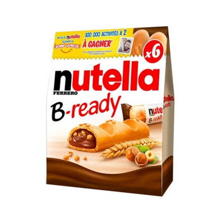 Nutella B-ready x6 Biscuits 132g (lot de 4)