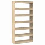 vidaXL Bibliothèque Marron Bois d'ingénierie
