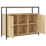 vidaXL Buffet Chêne Sonoma 100x35x80 cm Bois d'ingénierie