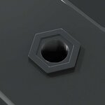 vidaXL Étagères murales 2 Pièces 50x23 5x3 cm noir acier inoxydable