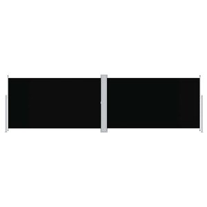 vidaXL Auvent latéral rétractable Noir 180x600 cm