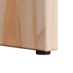 vidaXL Table d'appoint Naturel 50 x 40 x 50 cm Bois massif en pin