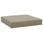 vidaXL Coussins de palette lot de 2 taupe tissu oxford