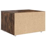 vidaXL Cabinet à tiroirs Chêne fumé MDF avec placage Cabinet à tiroirs