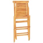 vidaXL Chaises de jardin pliantes lot de 8 47x63x90cm bois massif teck