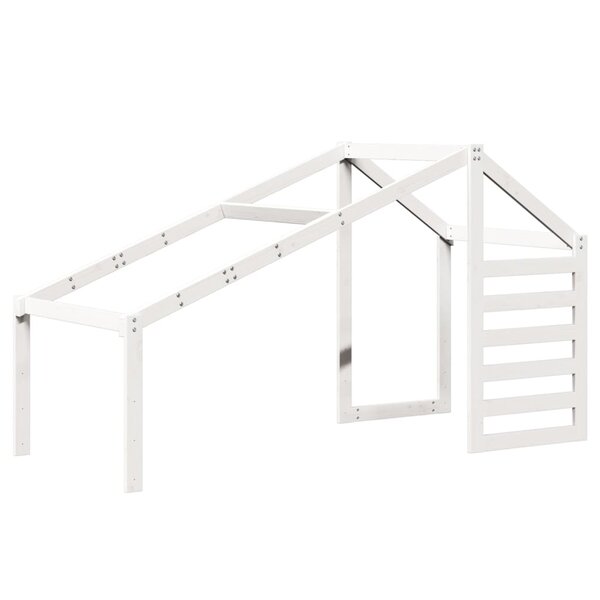 vidaXL Toit de lit pour enfants blanc 198x97x113 cm bois de pin massif