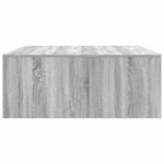 vidaXL Table basse avec tiroirs sonoma gris 100x100x40 cm