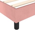 vidaXL Sommier à lattes de lit avec matelas Rose 140x200 cm Velours