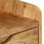 vidaXL Table de chevet Bois de manguier massif 40 x 30 x 59 5 cm