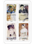 Carnet - L'art du portrait - 12 timbres autocollants