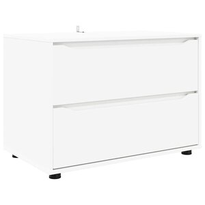 vidaXL Armoire de rangement Blanc 80 x 48 x 57 cm Bois d'ingénierie